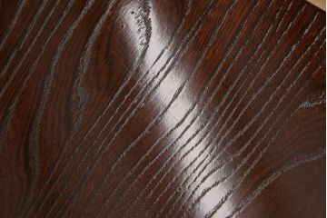 中古　超美品　国産民芸家具　中桐材　ケヤキ材の美しい杢目が上品さを漂わせる文机(座卓、平机、ローテーブル)(R-050904)