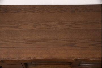 中古　美品　カリモク家具(karimoku)　存在感のある分厚い天板が印象的な和風テレビ台(ローボード、テレビボード)(R-050905)