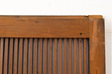 アンティーク建具　明治期　経年による風合いが味わい深い格子蔵戸1枚　(R-050913)