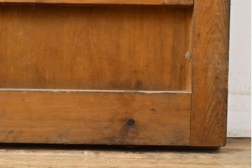 アンティーク建具　明治期　経年による風合いが味わい深い格子蔵戸1枚　(R-050913)