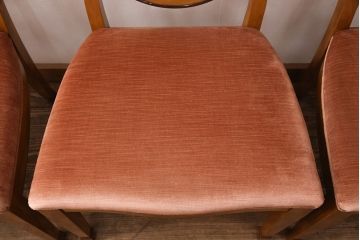 中古　DREXEL HERITAGE(ドレクセルヘリテイジ)　Et Cetera(エトセトラ)　優雅な雰囲気を漂わせるダイニングチェア4脚セット(アームチェア、椅子)(R-050918)