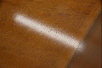 中古　美品　イタリア製　IDC大塚家具取扱い品　特大!存在感のある高級ダイニングテーブル(ミーティングテーブル)(定価約80万円)(R-050920)