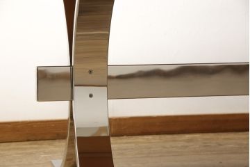 中古　美品　イタリア製　IDC大塚家具取扱い品　特大!存在感のある高級ダイニングテーブル(ミーティングテーブル)(定価約80万円)(R-050920)