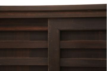 ラフジュ工房オリジナル　古建具リメイク　味わいのあるヒノキ材の建具を使った和モダン空間にぴったりのサイドボード(収納棚、戸棚、テレビ台)(R-050921)