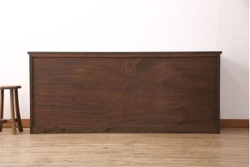 ラフジュ工房オリジナル　古建具リメイク　味わいのあるヒノキ材の建具を使った和モダン空間にぴったりのサイドボード(収納棚、戸棚、テレビ台)(R-050921)
