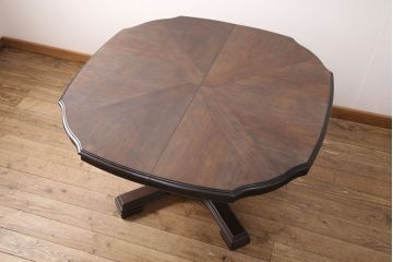 中古　美品　DREXEL HERITAGE(ドレクセルヘリテイジ)　Grand Villa(グランドヴィラ)　チェスナット材　ダイニングテーブル(パーティーテーブル)(定価約55万円)(R-050922)