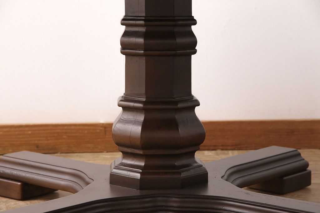 中古　美品　DREXEL HERITAGE(ドレクセルヘリテイジ)　Grand Villa(グランドヴィラ)　チェスナット材　ダイニングテーブル(パーティーテーブル)(定価約55万円)(R-050922)