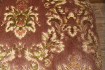 中古　美品　カリモク家具(karimoku)　domani(ドマーニ)　LouisXV(ルイXV)シリーズ　金華山張りのファブリックが高級感をエレガントな雰囲気を高めるダイニングチェア(定価約20万円)(R-050929)
