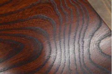 中古　美品　岩谷堂箪笥　菊幸作　ケヤキ材　左右対称の杢目が目を引くローボード(テレビボード、テレビ台、リビングボード、収納棚)(R-050941)