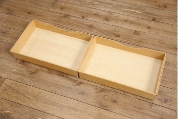 デンマークヴィンテージ　SOBORG MOBLER(ソボーモブラー)社　ボーエ・モーエンセン　チーク材・ローズウッド材　北欧家具らしいシンプルさが魅力のキャビネット(収納棚、戸棚、ビンテージ)(R-050947)