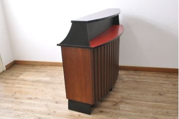 デンマークヴィンテージ　希少品!個性的な佇まいが目を引くモダンなカウンターテーブル(バーカウンター、デスク、在宅ワーク、在宅用、ビンテージ)(R-050948)