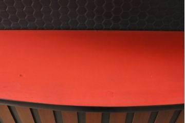 デンマークヴィンテージ　希少品!個性的な佇まいが目を引くモダンなカウンターテーブル(バーカウンター、デスク、在宅ワーク、在宅用、ビンテージ)(R-050948)
