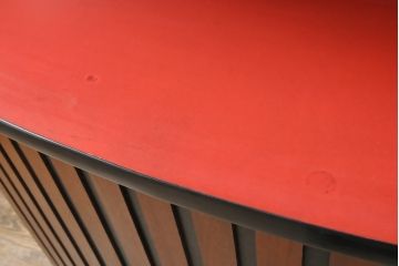 デンマークヴィンテージ　希少品!個性的な佇まいが目を引くモダンなカウンターテーブル(バーカウンター、デスク、在宅ワーク、在宅用、ビンテージ)(R-050948)