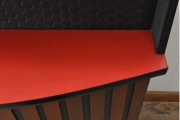 デンマークヴィンテージ　希少品!個性的な佇まいが目を引くモダンなカウンターテーブル(バーカウンター、デスク、在宅ワーク、在宅用、ビンテージ)(R-050948)