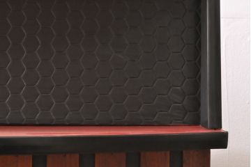 デンマークヴィンテージ　希少品!個性的な佇まいが目を引くモダンなカウンターテーブル(バーカウンター、デスク、在宅ワーク、在宅用、ビンテージ)(R-050948)