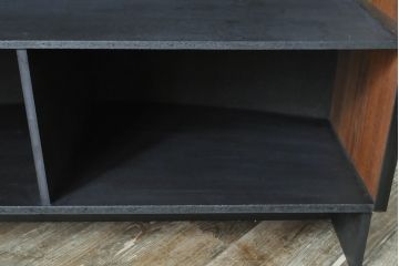 デンマークヴィンテージ　希少品!個性的な佇まいが目を引くモダンなカウンターテーブル(バーカウンター、デスク、在宅ワーク、在宅用、ビンテージ)(R-050948)
