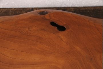 中古　ケヤキ材　上質な和の雰囲気をぐっと高める花台(飾り台、ディスプレイ台)(R-050957)