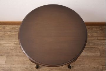 中古　極美品　カリモク　domani(ドマーニ)　Louis(ルイ)XVシリーズ　優雅な佇まいが魅力的なサイドテーブル(コーヒーテーブル、飾り台)(R-050959)
