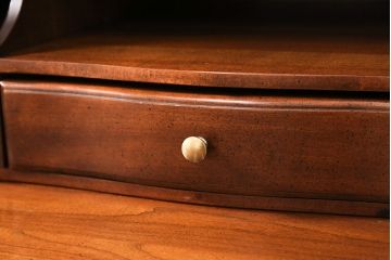 中古　美品　アメリカ製　センチュリー社(CENTURY)　サァラ麻布取り扱い品　エレガントな佇まいが魅力のビューローブックケース(本箱、キャビネット、ワークデスク、在宅ワーク、在宅用)(定価約190万円)(R-050960)