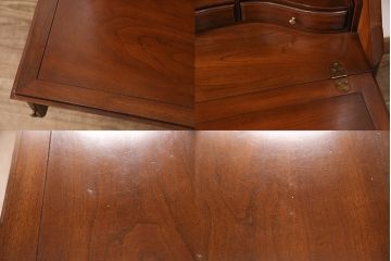 中古　美品　アメリカ製　センチュリー社(CENTURY)　サァラ麻布取り扱い品　エレガントな佇まいが魅力のビューローブックケース(本箱、キャビネット、ワークデスク、在宅ワーク、在宅用)(定価約190万円)(R-050960)