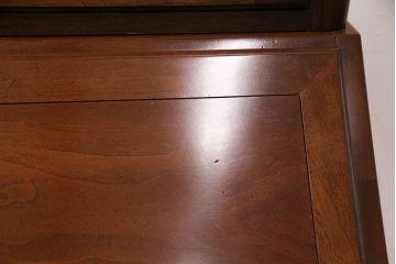 中古　美品　アメリカ製　センチュリー社(CENTURY)　サァラ麻布取り扱い品　エレガントな佇まいが魅力のビューローブックケース(本箱、キャビネット、ワークデスク、在宅ワーク、在宅用)(定価約190万円)(R-050960)