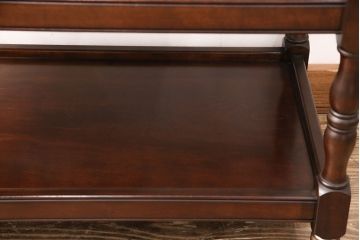 中古　美品　松本民芸家具　上品な雰囲気醸し出すA型ワゴン(キッチンワゴン、キャスターワゴン)(定価約12万円)(R-050961)