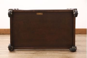 中古　美品　松本民芸家具　上品な雰囲気醸し出すA型ワゴン(キッチンワゴン、キャスターワゴン)(定価約12万円)(R-050961)