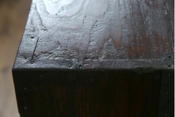 和製アンティーク　前面ケヤキ材　お部屋に取り入れやすい幅狭のサイズが魅力的な仙台箪笥　(R-050963)