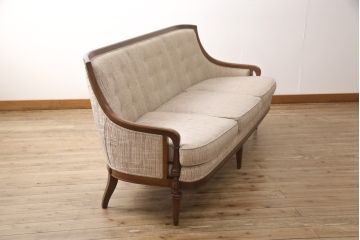 中古　DREXEL HERITAGE(ドレクセルヘリテイジ)　Upholstery(アップホルスタリー)　ワンランク上の上質なお部屋作りにぴったりの3人掛けソファ(アームソファ、3P)(R-050966)
