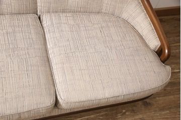 中古　DREXEL HERITAGE(ドレクセルヘリテイジ)　Upholstery(アップホルスタリー)　ワンランク上の上質なお部屋作りにぴったりの3人掛けソファ(アームソファ、3P)(R-050966)
