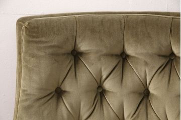 中古　DREXEL HERITAGE(ドレクセルヘリテイジ)　くすみがかったグリーンカラーが落ち着いた雰囲気を醸し出すイージーチェア(1人掛けソファ)(定価約50万円)(R-050967)