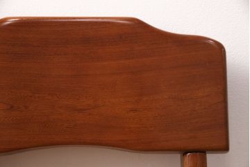 中古　伝統木芸士　石橋武士作　ケヤキ材　上質な和の空間づくりに活躍する1人掛けベンチ(チェア・椅子)(定価7万8千円)(R-050970)