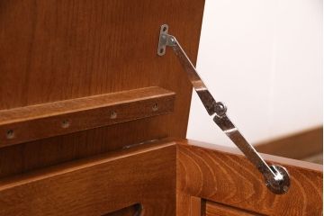 中古　伝統木芸士　石橋武士作　ケヤキ材　上質な和の空間づくりに活躍する2人掛けベンチ(チェア・椅子)(定価16万5千円)(R-050973)
