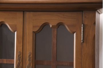 アメリカヴィンテージ　アメリカ輸入家具　DREXEL HERITAGE(ドレクセルヘリテイジ)　 エレガントなデザインが魅力的なキャビネット(カップボード、食器棚、収納棚、ビンテージ)(R-050975)