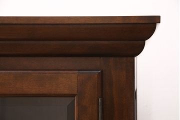 中古　美品　松本民芸家具　脚(台輪)付きリメイク　和モダンな空間づくりにおすすめのサイドボード(収納棚、食器棚、キャビネット)(R-50976)