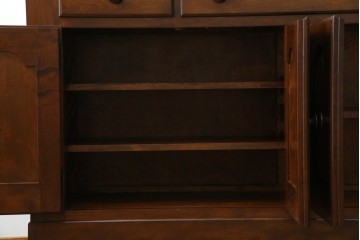 中古　美品　松本民芸家具　和・洋どちらの空間にも合わせやすいシックなサイドボード　(R-050977)