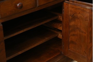 中古　美品　松本民芸家具　和・洋どちらの空間にも合わせやすいシックなサイドボード　(R-050977)