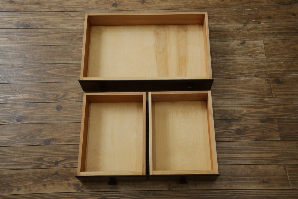 中古　美品　松本民芸家具　和・洋どちらの空間にも合わせやすいシックなサイドボード　(R-050977)