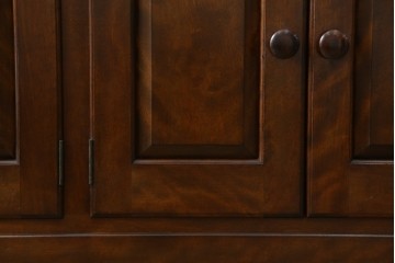 中古　美品　松本民芸家具　和・洋どちらの空間にも合わせやすいシックなサイドボード　(R-050977)