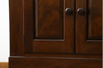 中古　美品　松本民芸家具　和・洋どちらの空間にも合わせやすいシックなサイドボード　(R-050977)