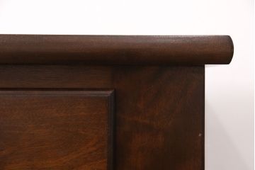 中古　美品　松本民芸家具　和・洋どちらの空間にも合わせやすいシックなサイドボード(収納棚、戸棚、カウンターテーブル、キャビネット)(R-050977)