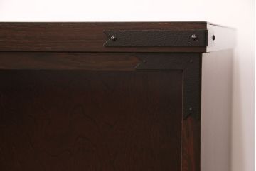 中古　美品　落ち着いた空間づくりにおすすめ!上品な雰囲気を醸しだす民芸箪笥のローボード(テレビ台、テレビボード、リビングボード)(R-050978)