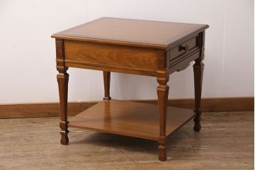 中古　美品　DREXEL HERITAGE(ドレクセルヘリテイジ)　FRANCESCA(フランチェスカ)シリーズ　優美な佇まいの電話台(サイドテーブル、ナイトテーブル、エンドテーブル)(定価約30万円)(R-050982)