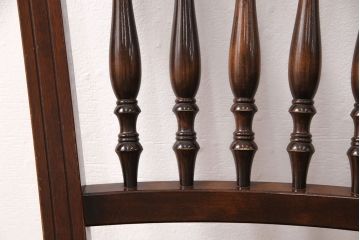 中古　美品　松本民芸家具　クラシカルなダイニングづくりにぴったりの安川式スピンドルチェア(ダイニングチェア、椅子)(R-050984)