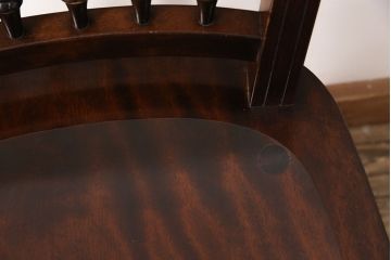 中古　美品　松本民芸家具　クラシカルなダイニングづくりにぴったりの安川式スピンドルチェア(ダイニングチェア、椅子)(R-050984)
