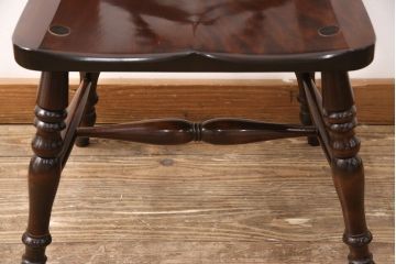 中古　美品　松本民芸家具　クラシカルなダイニングづくりにぴったりの安川式スピンドルチェア(ダイニングチェア、椅子)(R-050984)