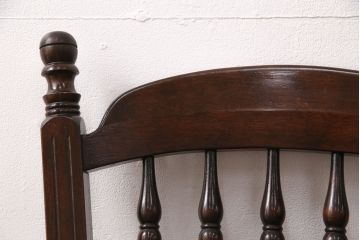 中古　美品　松本民芸家具　クラシカルなダイニングづくりにぴったりの安川式スピンドルチェア(ダイニングチェア、椅子)(R-050985)