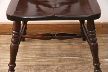 中古　美品　松本民芸家具　クラシカルなダイニングづくりにぴったりの安川式スピンドルチェア(ダイニングチェア、椅子)(R-050985)