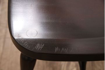 中古　松本民芸家具　16型スピンドルチェア　ゆったりと座れるダイニングチェア(板座チェア、椅子)(R-050992)