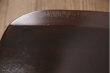 中古　松本民芸家具　16型スピンドルチェア　ゆったりと座れるダイニングチェア(板座チェア、椅子)(R-050993)